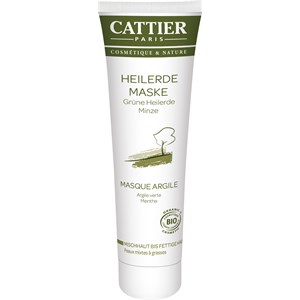 Cattier Skin Care Facial Care Green Clay Mask for Combination and Oily Skins 100 Ml
