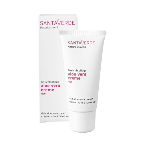 Santaverde Skin Care Facial Care Aloe Vera Cream Rich 30 Ml