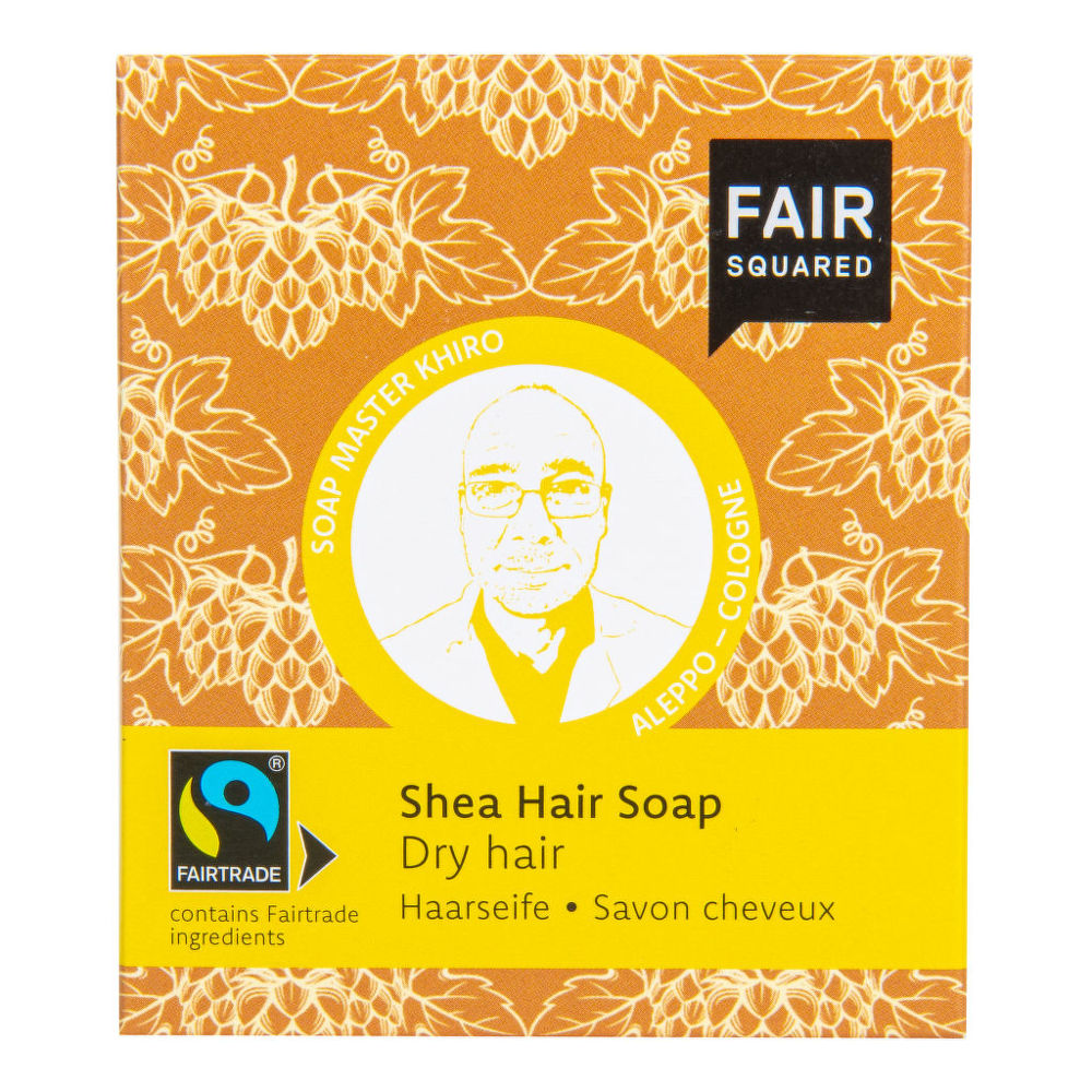 Fair Squared Hair Soap (Shea) Dry Hair (includes Cotton Soap Bag) 2x80g (Case of 8)