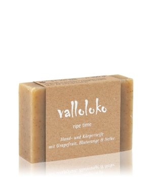 Valloloko Ripe Time Grapefruit, Blutorange & Nelke Stückseife  100 G