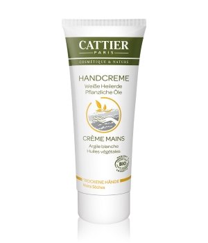 Cattier Skin Care Hand Care White Healing Clay Hand Cream Dry Hands 75 Ml