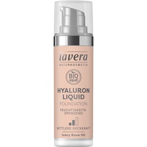 Lavera Hyaluron Liquid Foundation Lightweight Foundation with Hyaluronic Acid Shade 04 Honey Beige 30 Ml