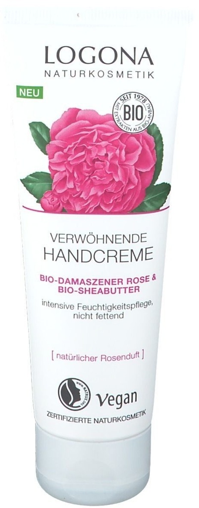 Logona Body Care Hand & Nail Care Organic Damask Rose & Organic Shea Butter Organic Damask Rose & Organic Shea Butter 50 Ml