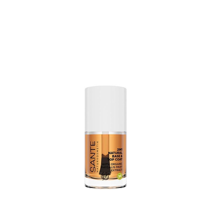 Sante Naturkosmetik Nails Nail Care 2in1 Natural Base & Top Coat 10 Ml