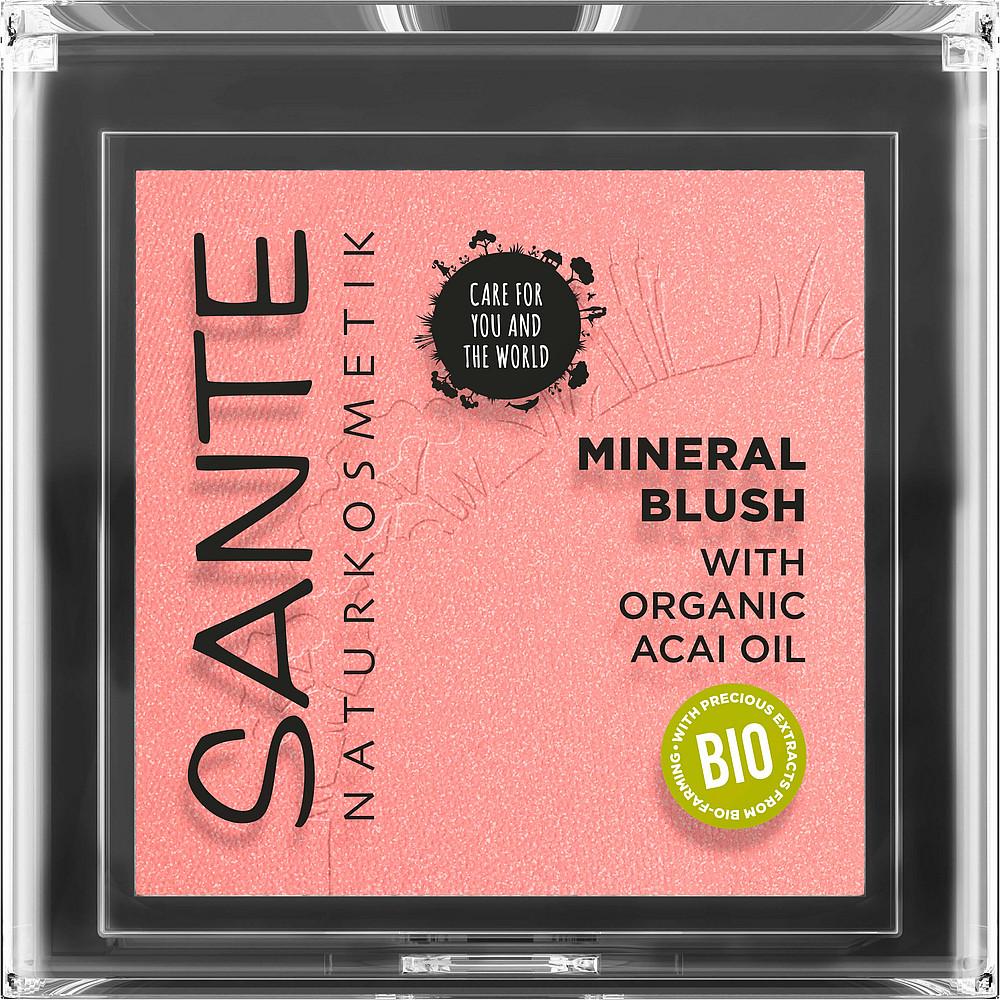 Sante Naturkosmetik Complexion Rouge & Bronzer Mineral Blush No. 01 Mellow Peach 5 G