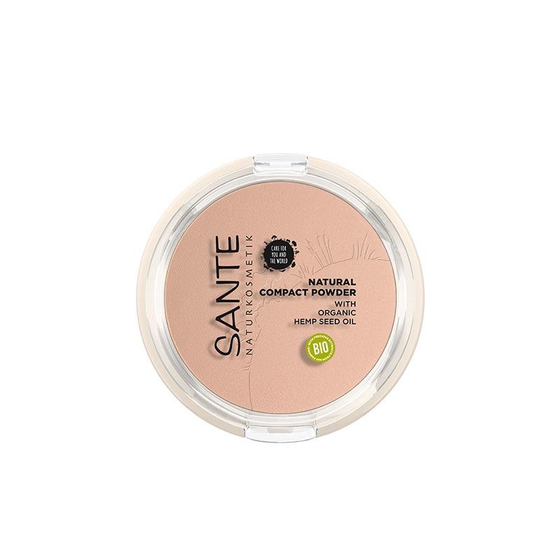Sante Naturkosmetik Complexion Foundation & Powder Natural Compact Powder No. 01 Cool Ivory 9 G