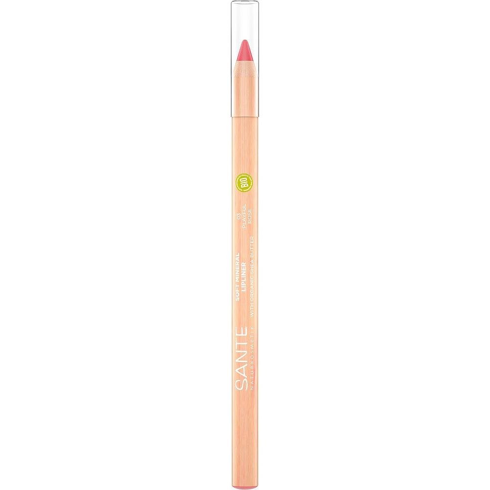 Sante Naturkosmetik Lips Lipliner Soft Mineral Lipliner No. 03 Plaful Rose 1,14 G