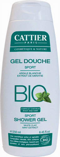 [CAT_113] Cattier Cleansing Body Cleansing White Healing Clay & Mint Extract Sports Shower Gel and Shampoo 200 Ml