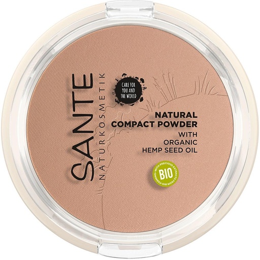 [SAN_203_V2] Sante Naturkosmetik Complexion Foundation & Powder Natural Compact Powder No. 02 Neutral Beige 9 G